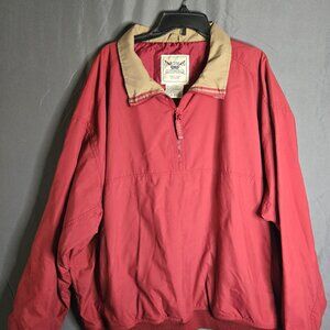 Vintage Oarsman 913 Red Quarter Zip Pullover 2XL